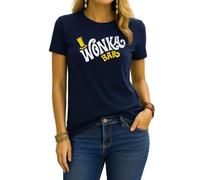 Wonka Bar Willy Charlie Chocolate Factory | Christmas X-Mas Women's T-Shirt, navy blue, M