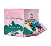 Wonky Coffee Decaf Dip - 100 Pods Compatible with Nespresso Coffee Machines Made of Rescued Surplus Pods from Micro-Roasters to the Biggest Coffee Bra