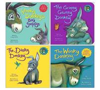 Wonky Donkey Series 4 Books Collection Set By Craig Smith (Wonky Donkey's Big Surprise, The Grinny Granny Donkey, The Dinky Donkey, The Wonky Donkey)