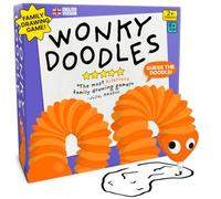 Wonky Doodles - Hilarious Drawing Party Game For Family, Kids & Adults | Draw With The Wonky Doodler, 150 Word Cards And Whiteboard, Ages 8+. Perfect For Family Game Nights And Parties.