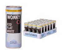 Wonky Iced Flat White - Ready to Drink Iced Coffee 24x250ml