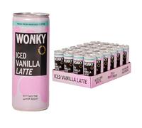 Wonky Iced Vanilla Latte - Ready to Drink Iced Coffee Box 24x250ml