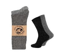 Wonky Line Alpaca Wool Socks for men & women, 2 pairs pack, soft breathable comfortable, light cushioned, thermal wool socks (UK, Numeric, 6, 8, Regular, Regular, D.grey-Grey)