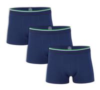 Wonky Line Men’s Bamboo Boxers 3 Pack, Soft Breathable Underwear, Seamless, Moisture Wicking, Stretch Fit Trunks Grey Navy Black, M-XXL (UK, Alpha, M, Regular, Regular, Navy)