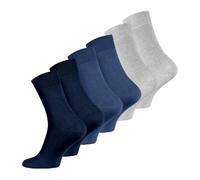 Wonky Line Men's Bamboo Socks, 6 pairs pack, seamless, soft, breathable, comfortable dress socks, Black, Grey, Navy Colours UK size 6-11 (UK, Alpha, One Size, Regular, Regular, Mix-3 6 pairs)