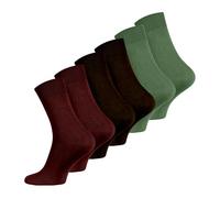 Wonky Line Men's Bamboo Socks, 6 pairs pack, seamless, soft, breathable, comfortable dress socks, Black, Grey, Navy Colours UK size 6-11 (UK, Alpha, One Size, Regular, Regular, Mix-5 6 pairs)