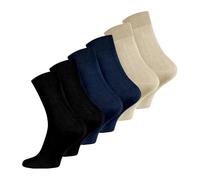 Wonky Line Men's Bamboo Socks, 6 pairs pack, seamless, soft, breathable, comfortable dress socks, Black, Grey, Navy Colours UK size 6-11 (UK, Alpha, One Size, Regular, Regular, Mix-2 6 pairs)
