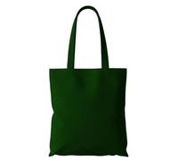 Wonky Line Premium Cotton Tote Bag, Eco-Friendly Shopping Bag, 100% Cotton Canvas, Reusable Grocery Cloth Bag, Extra Strong Long Handle Double Stitched Ideal for Printing (Green)