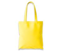 Wonky Line Premium Cotton Tote Bag, Eco-Friendly Shopping Bag, 100% Cotton Canvas, Reusable Grocery Cloth Bag, Extra Strong Long Handle Double Stitched Ideal for Printing (Yellow)