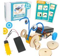Wonky Wheels Robot Kit, 10-Pack - Simple Circuits STEM Project, Ages 8+