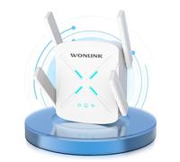 WONLINK WiFi Extender Booster WiFi 6 Booster Range Extender AX1800Mbps Dual Band 5GHz 2.4GHz Internet Booster WiFi Repeater with Ethernet Port, 4 Antennas, WPS Easy Setup, UK Plug, White