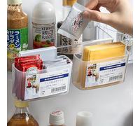 WonLiq Space-Saving Cheese Slice Holder for Fridge Door | 2-Pack Hanging Storage Container, BPA-Free, Kitchen Organizer
