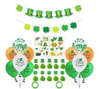Wonlonda St Patrick's Day Decoration Welcome Lucky Banner Irish Bunting St Patricks Day BalloonsforHouseSchool Restaurants Party Decoration Accessories