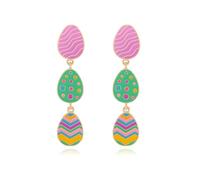 Wonlte Easter Earrings for Women, Cute Bunny Earrings Acrylic Colorful Glitter Leopard Rabbit Earrings Spring Earrings Fashion Holiday Happy Easter Jewelry Gift, M, Acrylic, No Gemstone