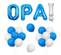 Wonmelody Greek Party Decorations Blue White Opa Balloon Banner Opa Birthday Decorations Greek Mythology Party Decor Twelve Olympians Decor for Funny Ancient Greece Birthday Toga Bash