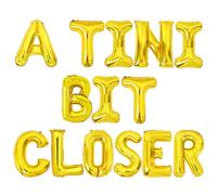 Wonmelody Martini Bridal Shower Decor A Tiny Bit Closer Balloon Banner Gold Martini Bar Bridal Shower Decor Cinco De Mayo Mexican Fiesta Supplies for Espresso Martini Birthday Engagement Bachelorette