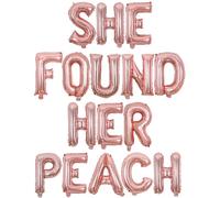 Wonmelody Peach Bachelorette Party Decor She Found Her Peach Decor Balloon Banner Where My Peaches At Banner Funny Peaches Balloon for Summer Fruit Bridal Shower Engagement Wedding Party