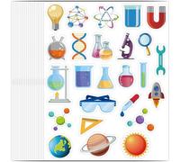 Wonmon 500 PCS Science Stickers for Kids, Back to School Science Lab Stickers for Crafts, Assorted Sciences Themed Sticker for Teacher Students Award Gifts Party Favor Supplies Decoration