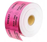 Wonninek 1000 Raffle Tickets, Double Roll Tickets with Consecutive Numbers, Perforated Tickets Rolls Blank Back for Contact Information, Essential for Fundraising, Parties, Carnivals & Events