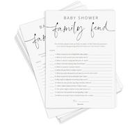 Wonninek Baby Shower Game Cards with Answer Card - for 50 Guests - Fun Gender Reveal Party Quiz & Prediction Game | A5 Size (12.7x17.8cm) Baby Prediction Cards