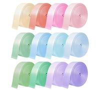 Wonninek Colored Nylon Webbing Strap, 1 inch 39.4 Yard, Macaron Colors