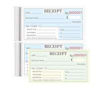 Wonninek Duplicate Receipt Book Numbered 200 Sets Carbonless Cash Receipt Duplicate Book Easy to Tear with Hard Seperator Included