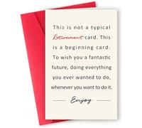 Wonninek Happy Retirement Card for Him or Her Congratulations Good Luck Card Retired Colleague Congrats On Your Retirement Office Leaving Work Simple Style