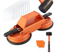 Wonninek Laminate Flooring Floor Gap Fixer, Double-Side Suction Cups Tools Kit Laminate Floor Repair with Rubber Hammer, Vinyl and Laminate Plank Repair, Gaps Fixing and Maintenance