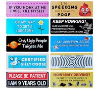 Wonninek Magnets Funny Car Stickers 10 Pcs Funny Car Accessories for Truck Vehicle Luggage Window Refrigerator Novelty Gifts (6.42 x 2.4 inches)