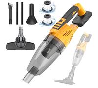 WONNSUMT Handheld Vacuum, Car Vacuum Cleaner Cordless Compatible with Dewalt Battery, Portable Rechargeable Hand Held Vacuum Cordless Powerful for Car/Pet Hair Hardwood Floor Carpet, without Battery