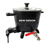 wonnv Electric Wax Melter for Candle Making, 7 Qts (14 Lbs), Soy Wax Melting Pot Kit with Quick Pour Valve