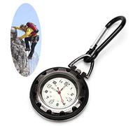 WONOLO Clip on Carabiner Luminous Face FOB Digital Watch for Sport Nurses Paramedics