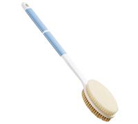 Wonsagain Back Scrubber Anti Slip Long Handle for Shower, Dual-Sided Back Brush with Stiff and Soft Bristles,Body Exfoliator for Bath or Dry Brush.