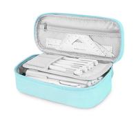 wonsar Pencil Case Large Capacity with 4 Compartments, Stationery Organizer, Large Pencil Case for Girls Boys Students, Portable Pencil Pouch with Handle for School & Office
