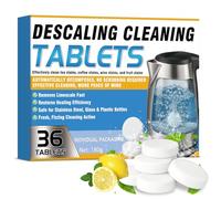 Wonshine Kettle Descaler Tablets, 36 Packs Powerful Limescale Remover Kettles, Individually Descaling Tablets for Coffee Machines, Irons and Shower Heads, Deep Clean