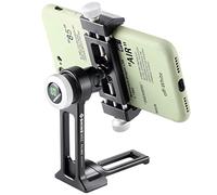 WONSUN Phone Holder Adapter for Tripod, On Table iPhone Stand, Arca QR, 1/4" Screw Mount, 360 Degree Ball Head Rotate & Tilt Vertical & Horizontal, Fits iPhone 6 7 8 X 11 Pro Se Samsung Phone Clamp