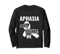 Won't Silence Me - Aphasia Awareness Communication Disorder Long Sleeve T-Shirt