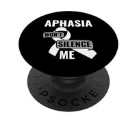 Won't Silence Me - Aphasia Awareness Communication Disorder PopSockets Adhesive PopGrip