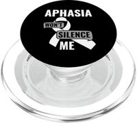 Won't Silence Me - Aphasia Awareness Communication Disorder PopSockets PopGrip for MagSafe