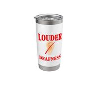 Won't Solve Deafness Sign Language Hearing Deaf Awareness Stainless Steel Insulated Tumbler