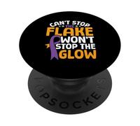 Won't Stop The Glow - Psoriasis Awareness PopSockets Adhesive PopGrip