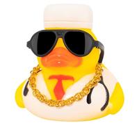 wonuu Car Dashboard Rubber Ducks for Halloween, Decorations Duck for Office Desk Ornament Accessories with Glasses Necklace, for Halloween Party Gifts (Doctor)