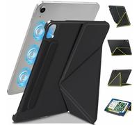 Wonzir for iPad A16 11th Generation Case(11 Inch 2025),iPad 10th (10.9" 2022) Slim Powerful Magnetic Case,4 Standibg Angles,Vertical Stand Cover,with Auto Wake/Sleep and with Pencil Holder (Black)