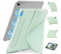 Wonzir for iPad Air 11 Inch Case M3/M2(2025&2024)Slim Powerful Magnetic iPad Air 5/4 Case 10.9 Inch (2022&2020),4 Standibg Angles,Vertical Stand Cover,with Auto Wake/Sleep and with Pencil Holder-Green