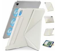 Wonzir for iPad Air 11 Inch Case M3/M2(2025&2024)Slim Powerful Magnetic iPad Air 5/4 Case 10.9 Inch (2022&2020),4 Standibg Angles,Vertical Stand Cover,with Auto Wake/Sleep and with Pencil Holder-White