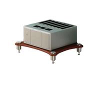 Woo Audio Rack Stand MDF Media Tower Open Shelving for Stereo & Equipment 1 2 3 4 Tier Display Brown 60x48x10cm Stylish Home & Office