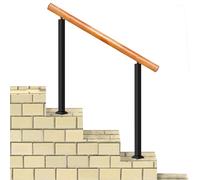Woo Gar Stair Raing for Outdoor Steps Transitional Picket Handra for 2 or 3 Steps Wrought Iron Deck Raing 95cm Height 130cm Size Durable Outdoor Safety Solution