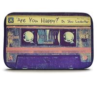 WOO LANDO Bath Mat in Retro Cassette Design - Non-Slip, Durable - Ideal for Music Lovers (60 x 40 cm)