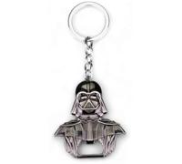 Darth Vader Bottle Opener as Key Ring, Glossy Black, Solid Workmanship, 55 mm x 60 mm, for the Home Bar and on the Go - Funny Gift for Star Wars Fans