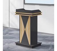 Woo Podium Church Pulpit with Sto Shelf nding Speaker nd Ideal for Church Office & School Easy Assembly Recept Desk Public Speaking Lectern